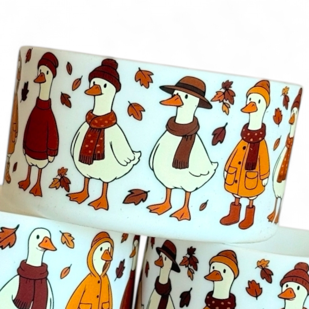 Sweater Weather Geese Silicone Tumbler Boot 