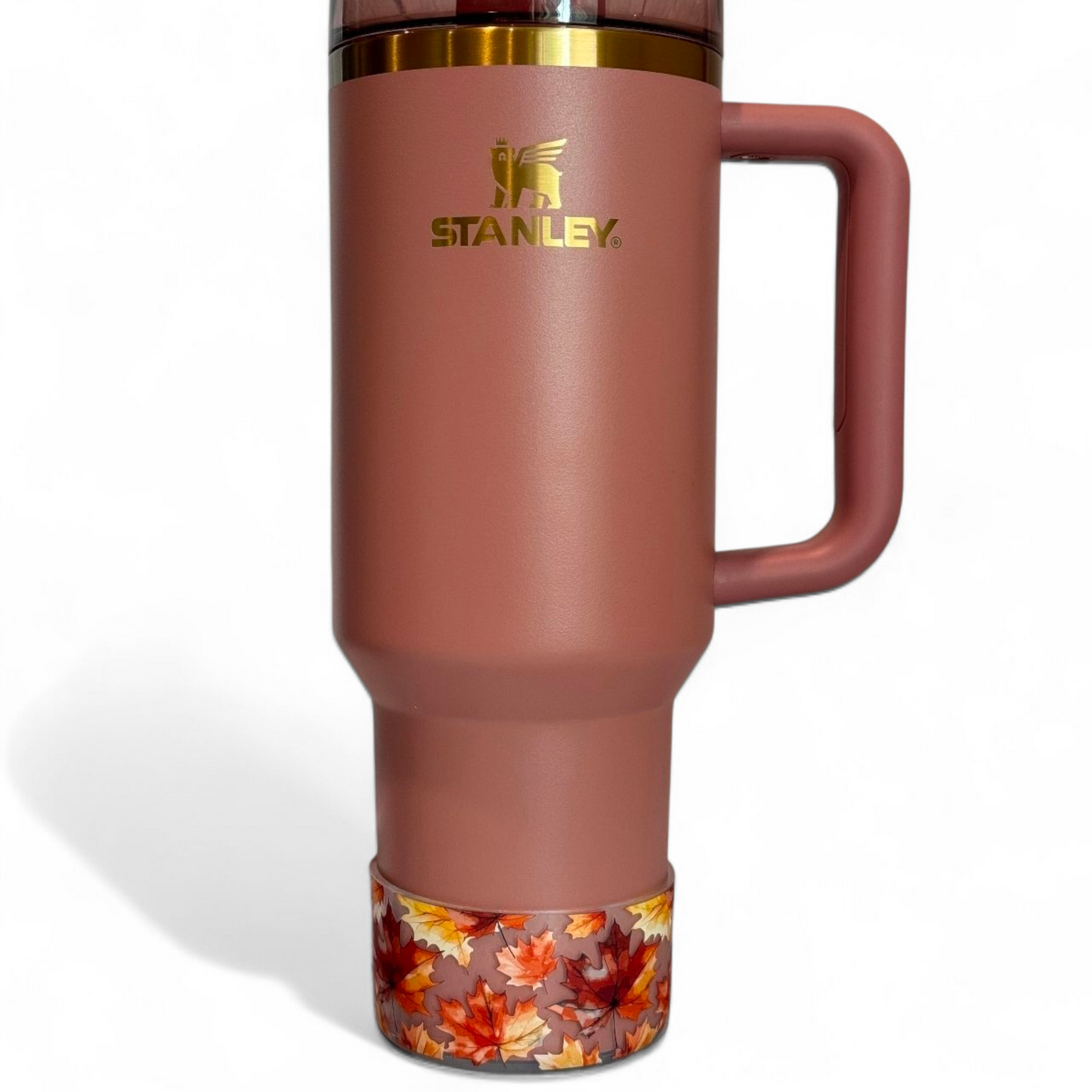 CLEAR FALL LEAVES Silicone Tumbler Boot