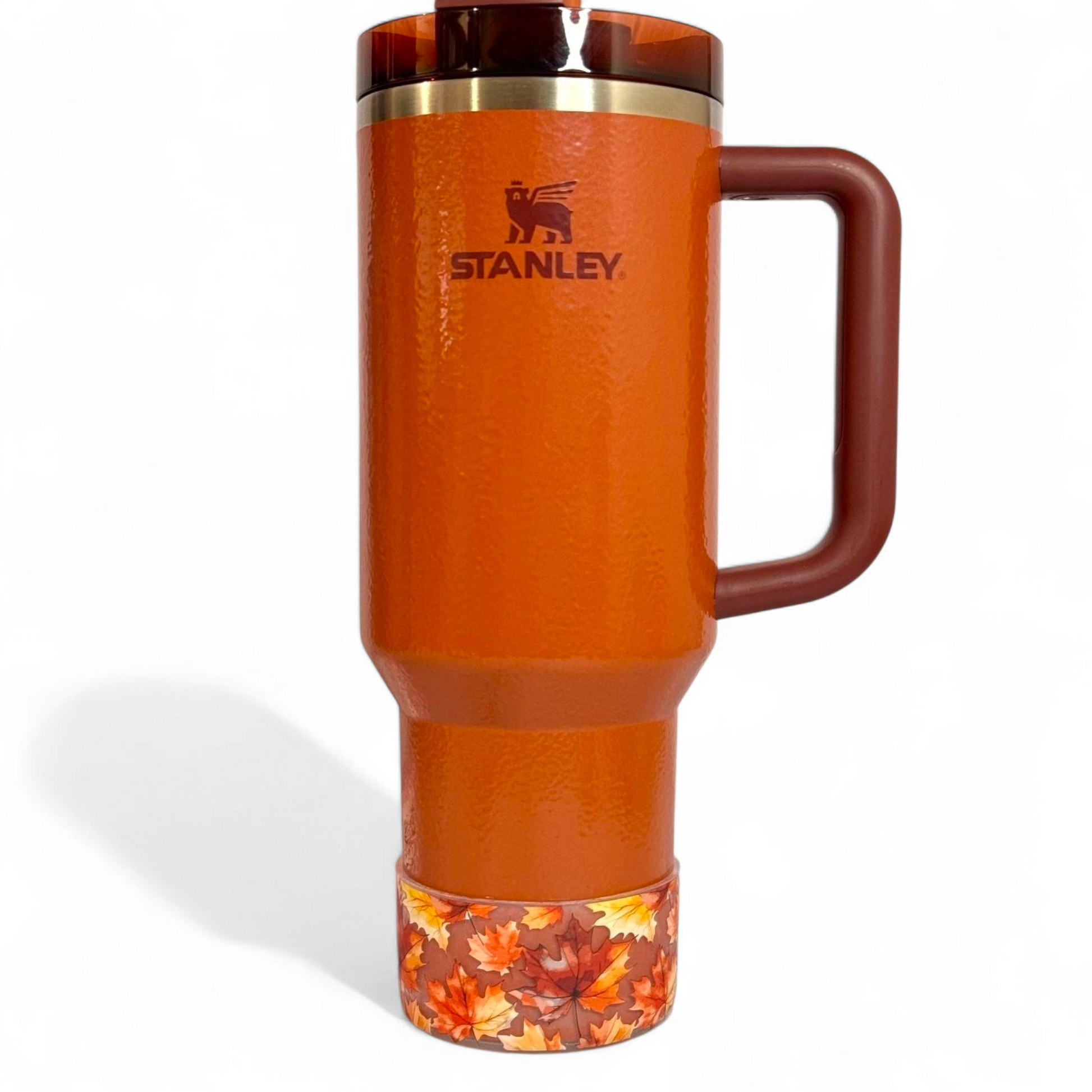 CLEAR FALL LEAVES Silicone Tumbler Boot