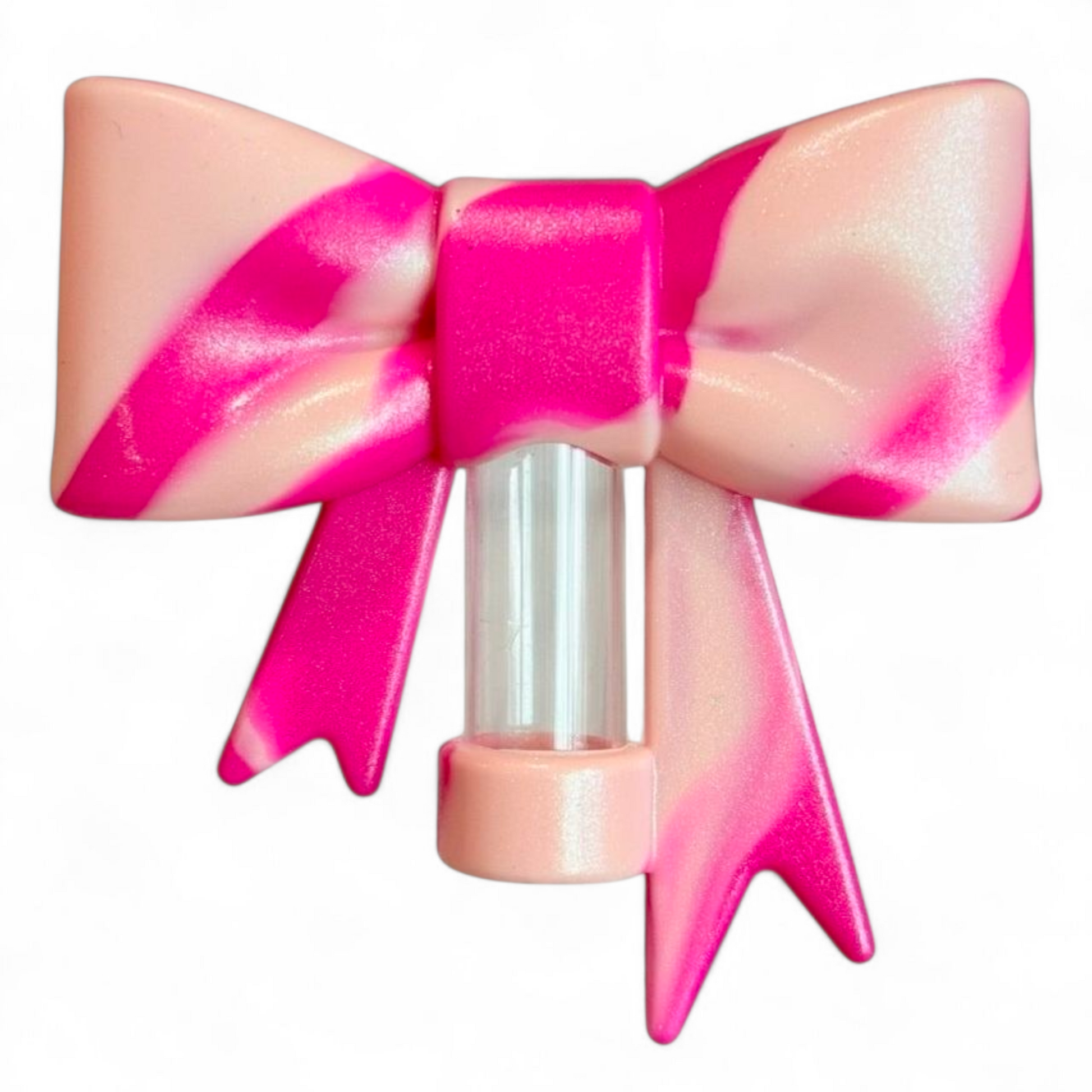 Flockin’ Fabulous Flamingo Pink 3D Bow Straw Topper | Straw Cover 