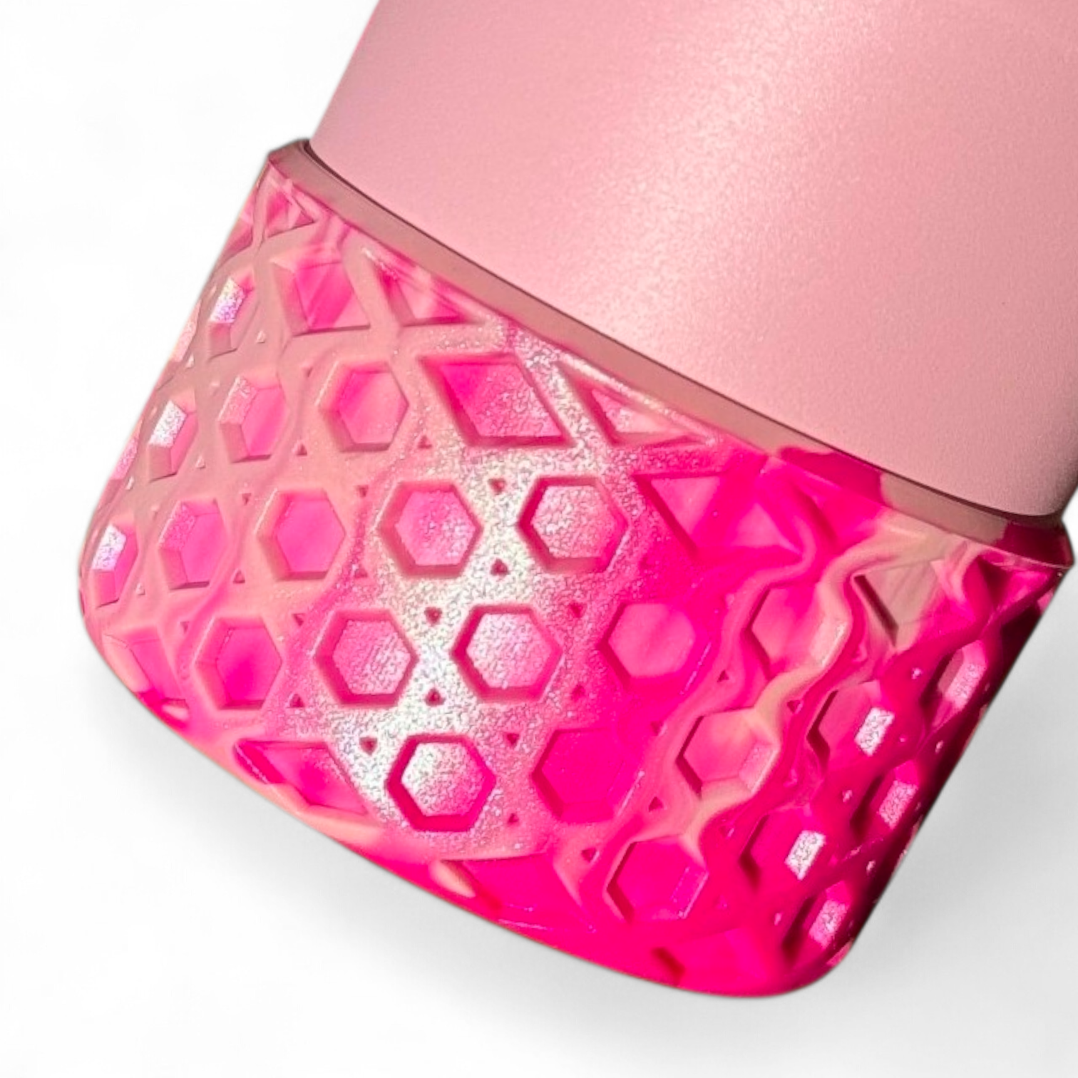 Flockin’ Fabulous Flamingo Pink Waffle Silicone Tumbler Boot