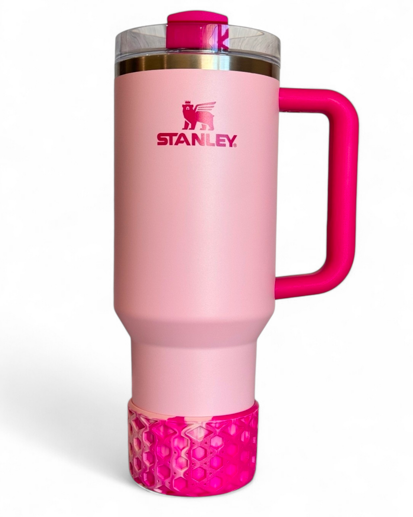 Flockin’ Fabulous Flamingo Pink Waffle Silicone Tumbler Boot