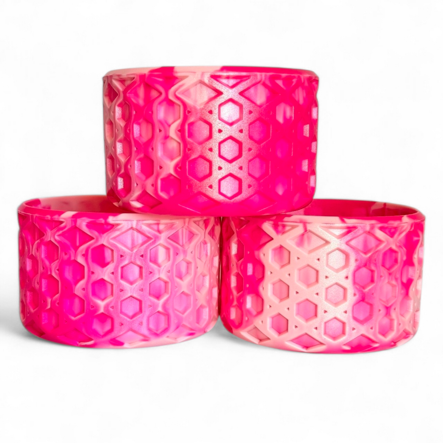 Flockin’ Fabulous Flamingo Pink Waffle Silicone Tumbler Boot