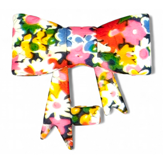 Floral Bouquet 3D Bow Silicone Straw Topper | Fits 10mm Straws 