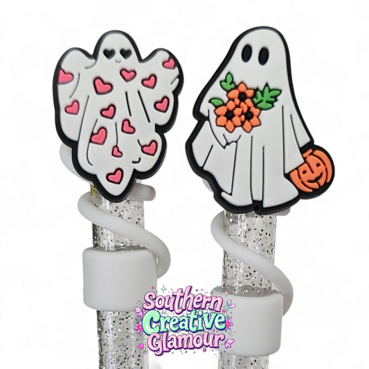 Ghost Straw Toppers by Southern Creative Glamour 