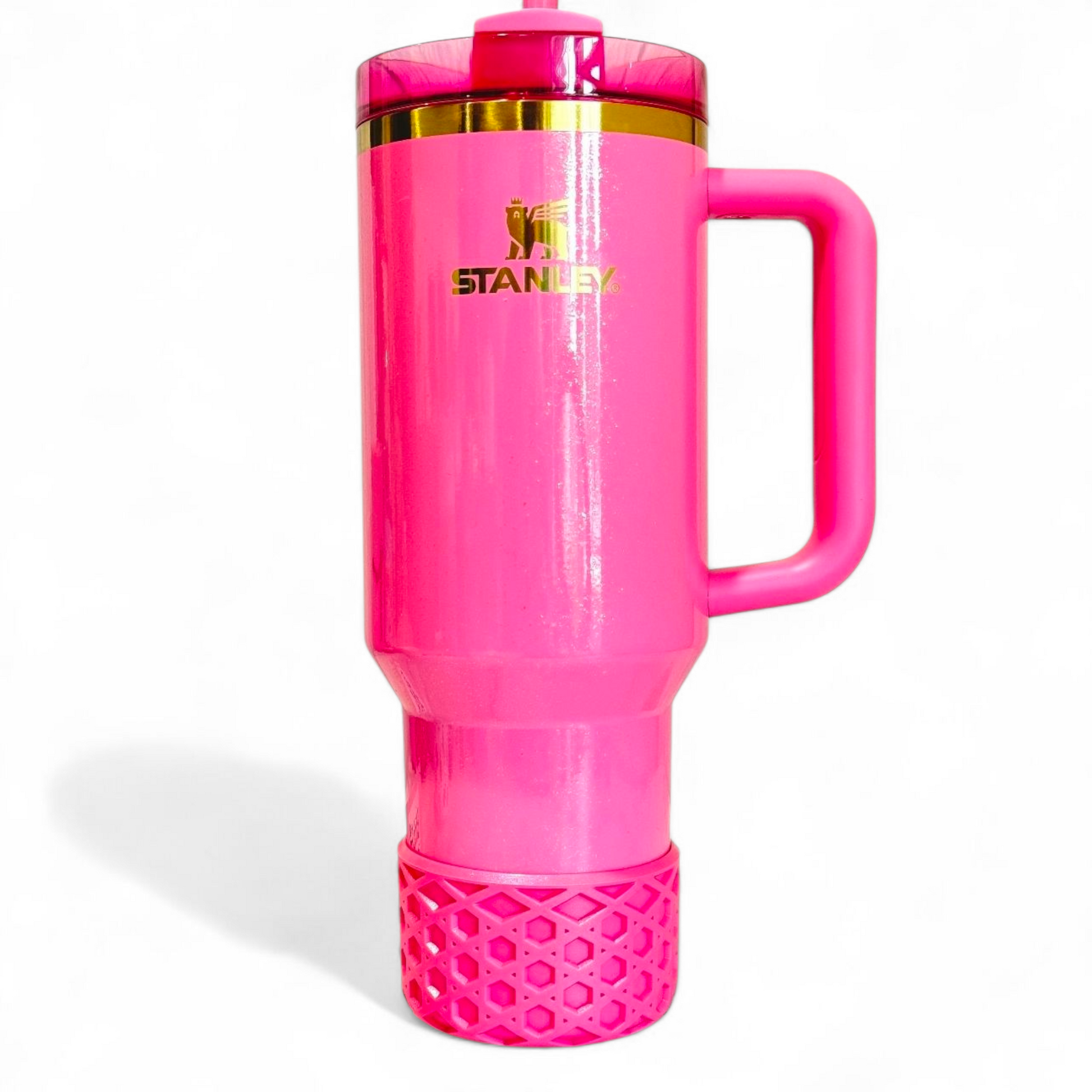Glinda Pink Silicone Tumbler Boot 