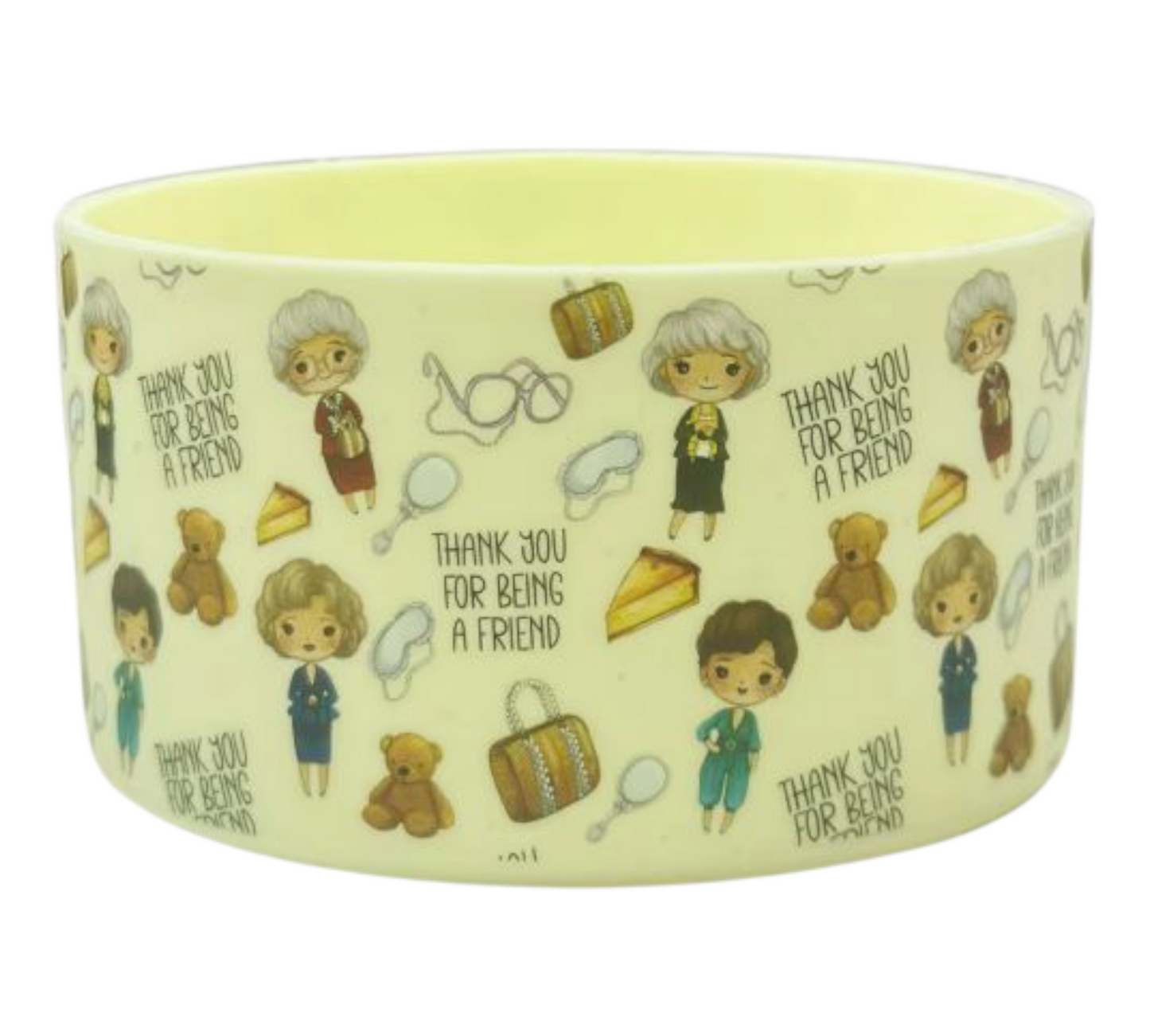 Cream Golden Girl Silicone Tumbler Boot 