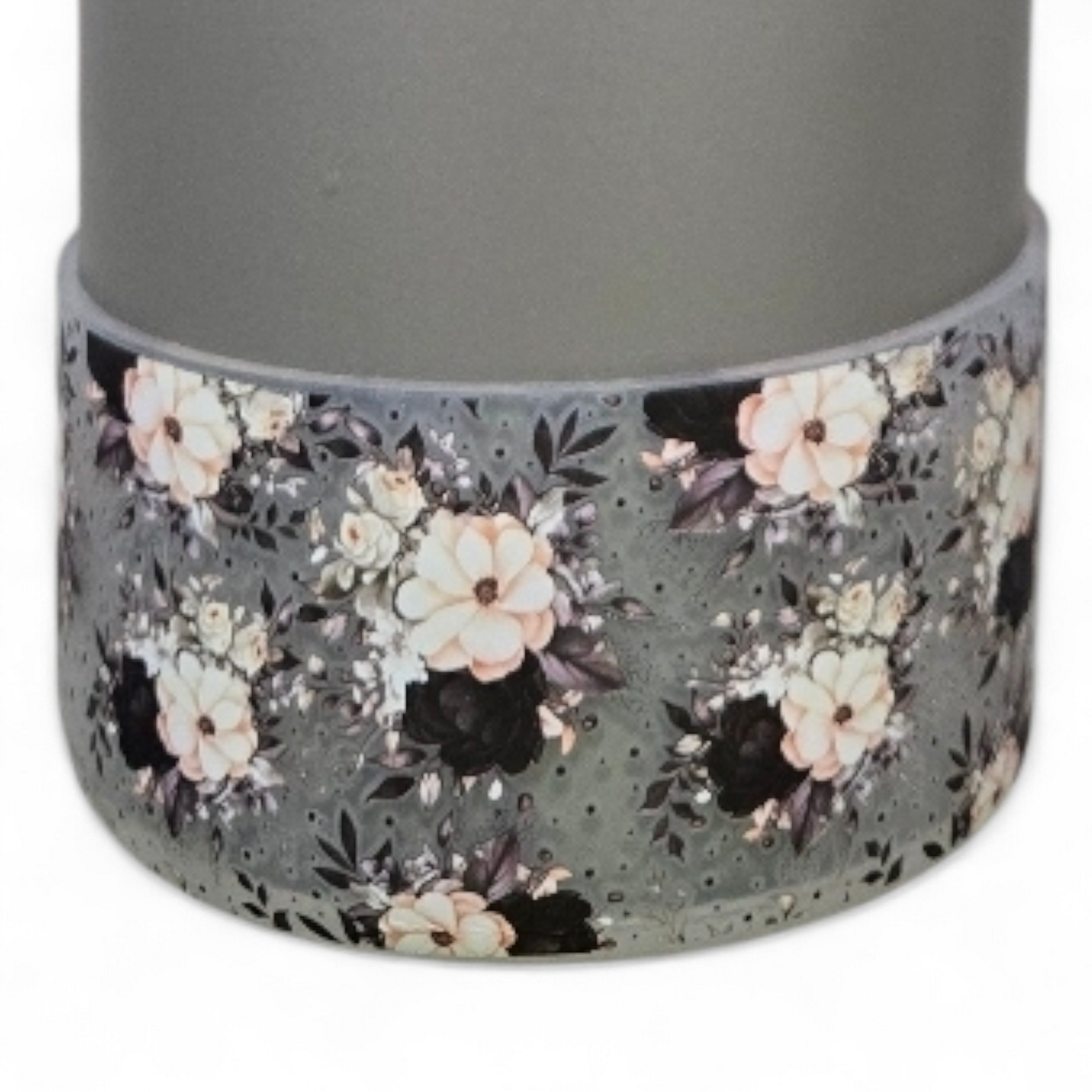 Goth Floral Silicone Tumbler Boot Bumper Sleeve | Fits 20–40oz Stanley, Simple Modern & More