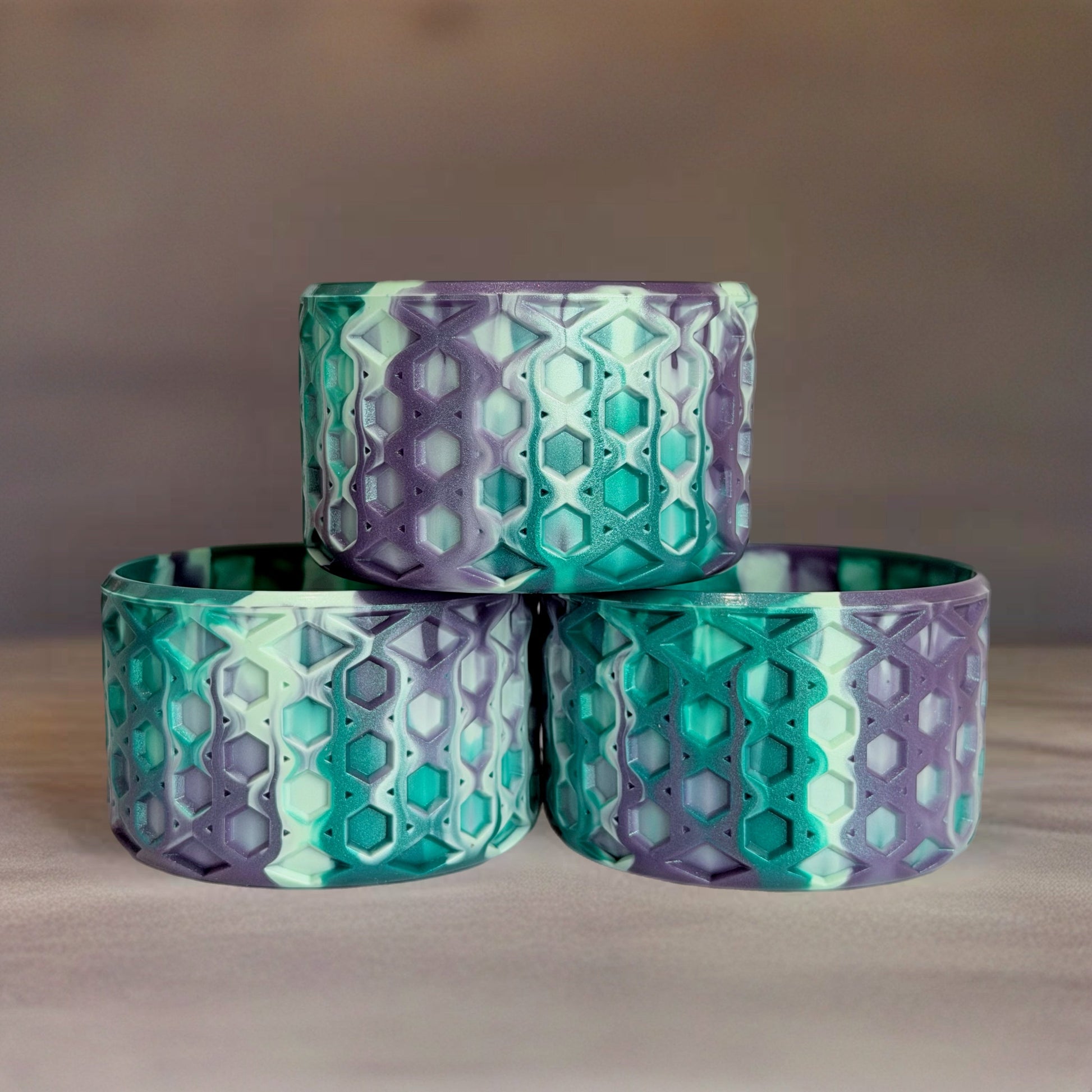 Mystic Mermaid Shimmer Waffle Silicone Tumbler Boot | Fits 20-40oz Tumblers 