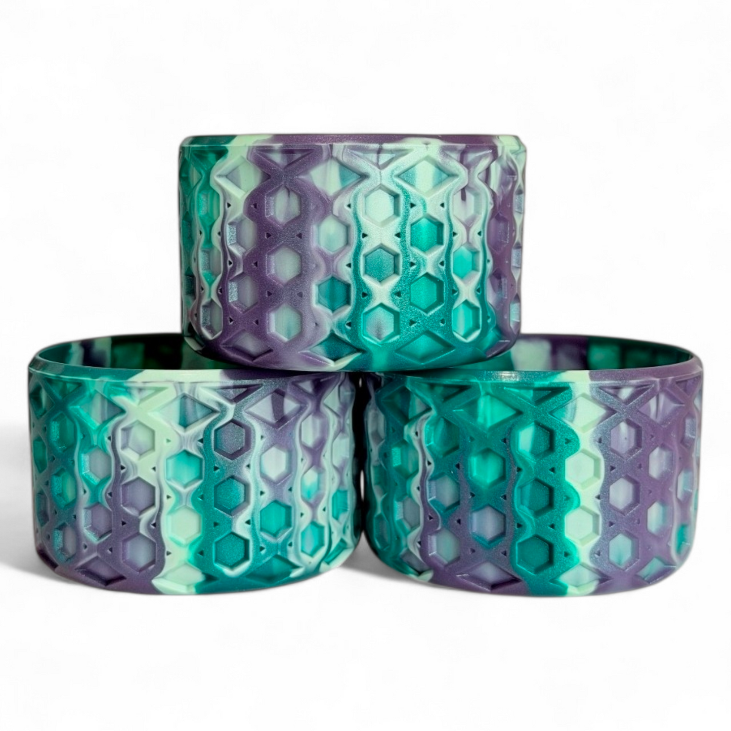 Mystic Mermaid Shimmer Waffle Silicone Tumbler Boot | Fits 20-40oz Tumblers 