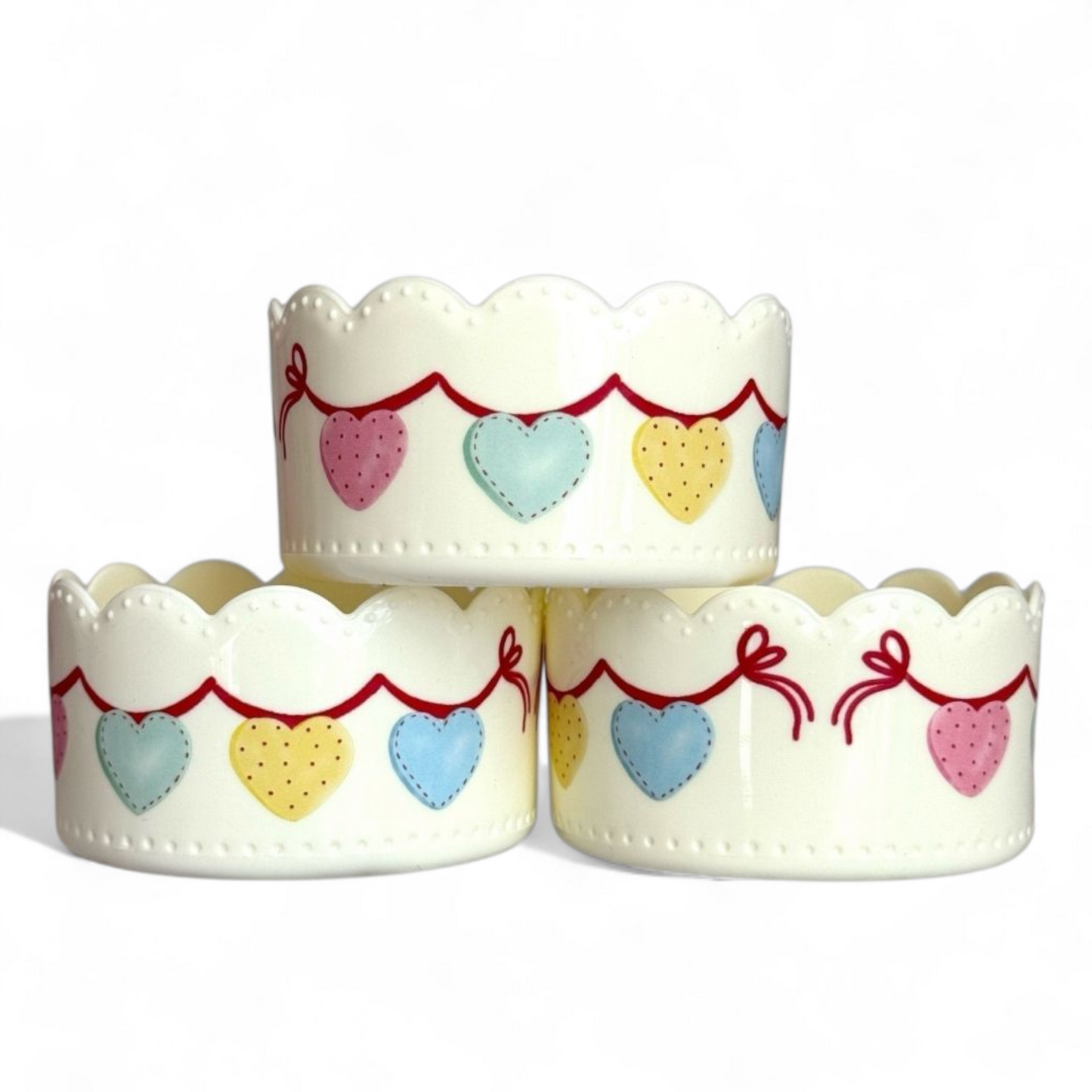 Heart Bunting Scallop Tumbler Boot -fits 20-40oz