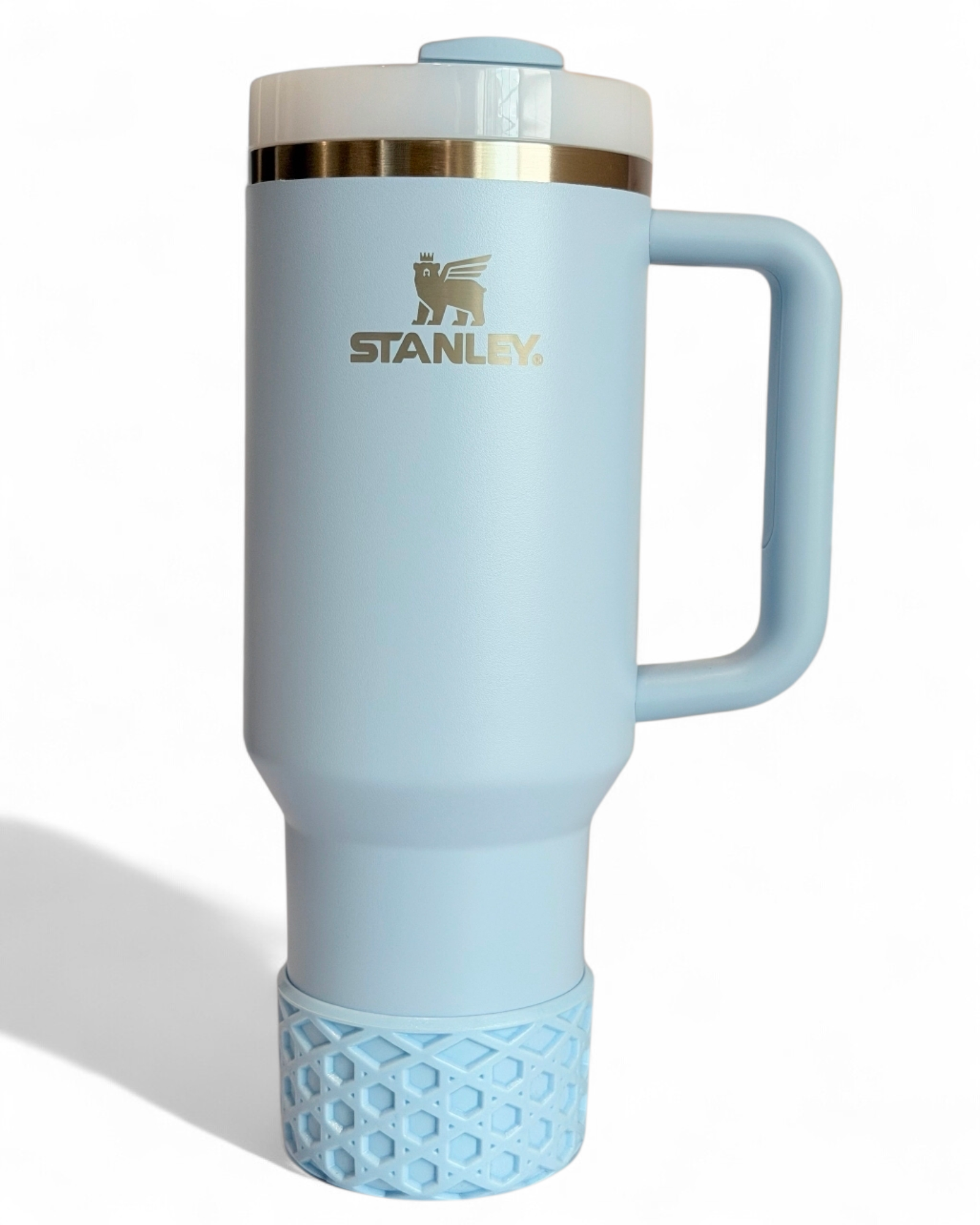Heather Blue Shimmer Waffle Silicone Tumbler Boot | Fits 20-40oz Tumblers