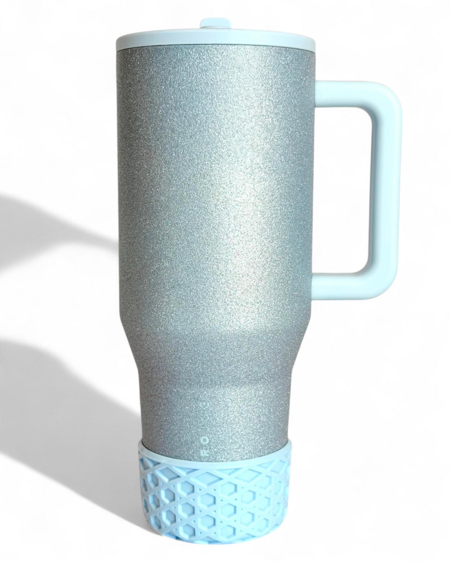 heather-blue-shimmer-waffle-silicone-tumbler-boot