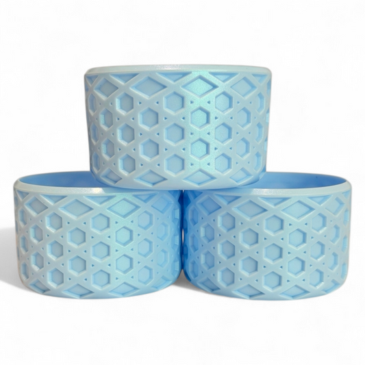 Heather Blue Shimmer Waffle Silicone Tumbler Boot | Fits 20-40oz Tumblers