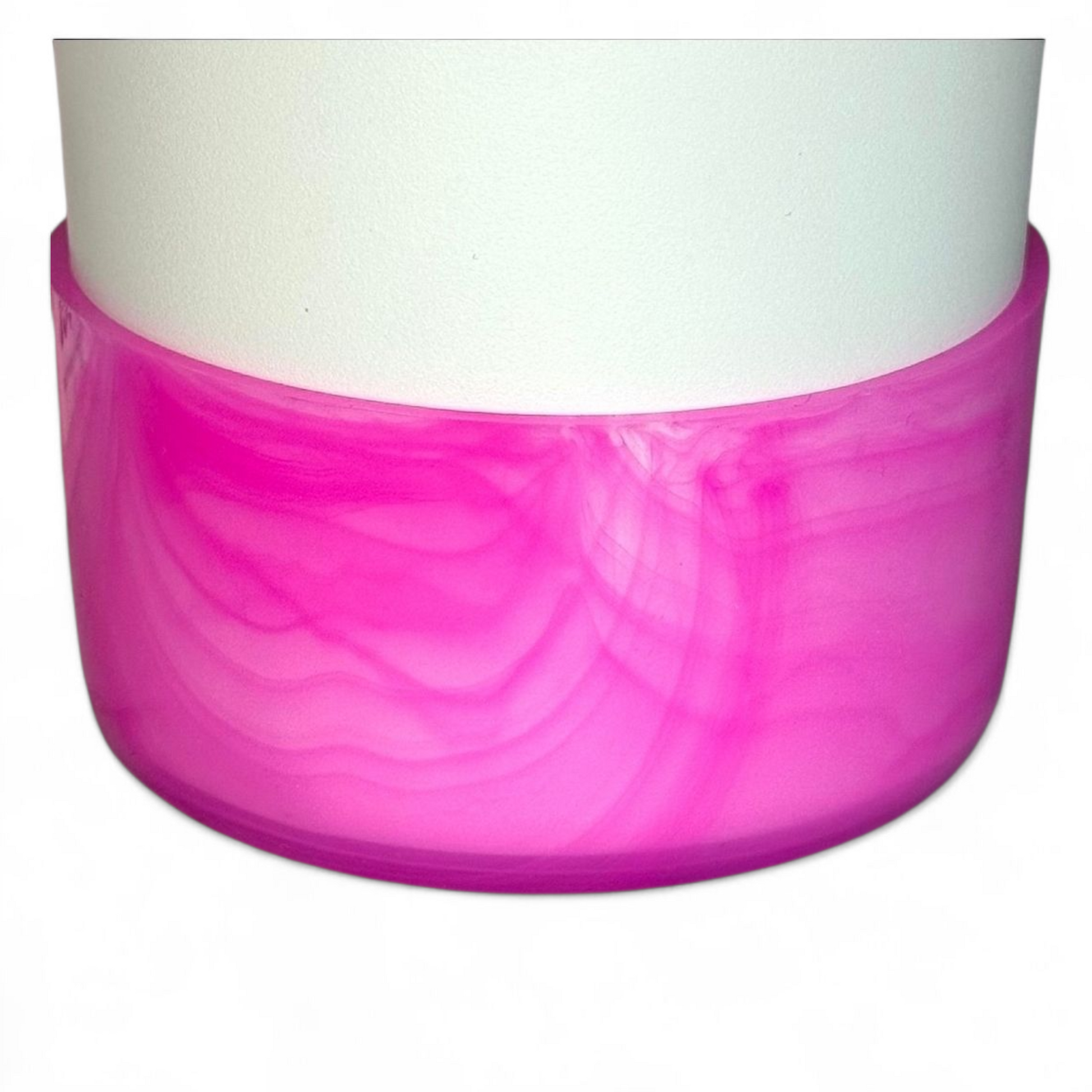 Clear Marble Tinted Hot Pink Tumbler Boot -fits 20-40oz New!