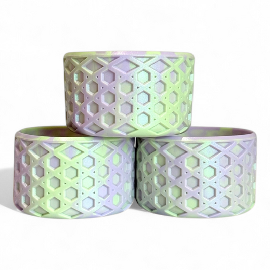 Hypnotic Green Shimmer Remix Waffle Silicone Tumbler Boot