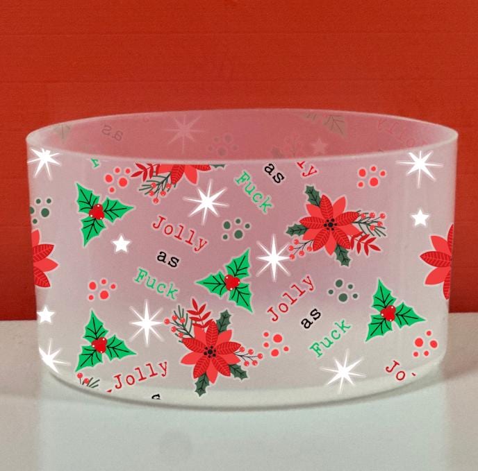 Christmas Jolly As Fawk Semi Clear Silicone Boot Bumper Sleeve