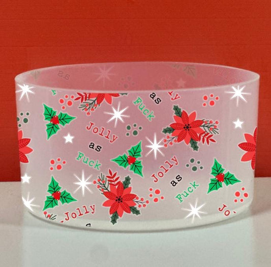 Christmas Jolly As Fawk Semi Clear Silicone Boot Bumper Sleeve