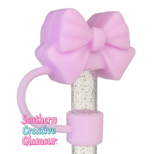 Lavender Bow Straw Topper by SouthernCreativeGlamour | Fits 10mm Straws | Stanley, Simple Modern, Yeti 
