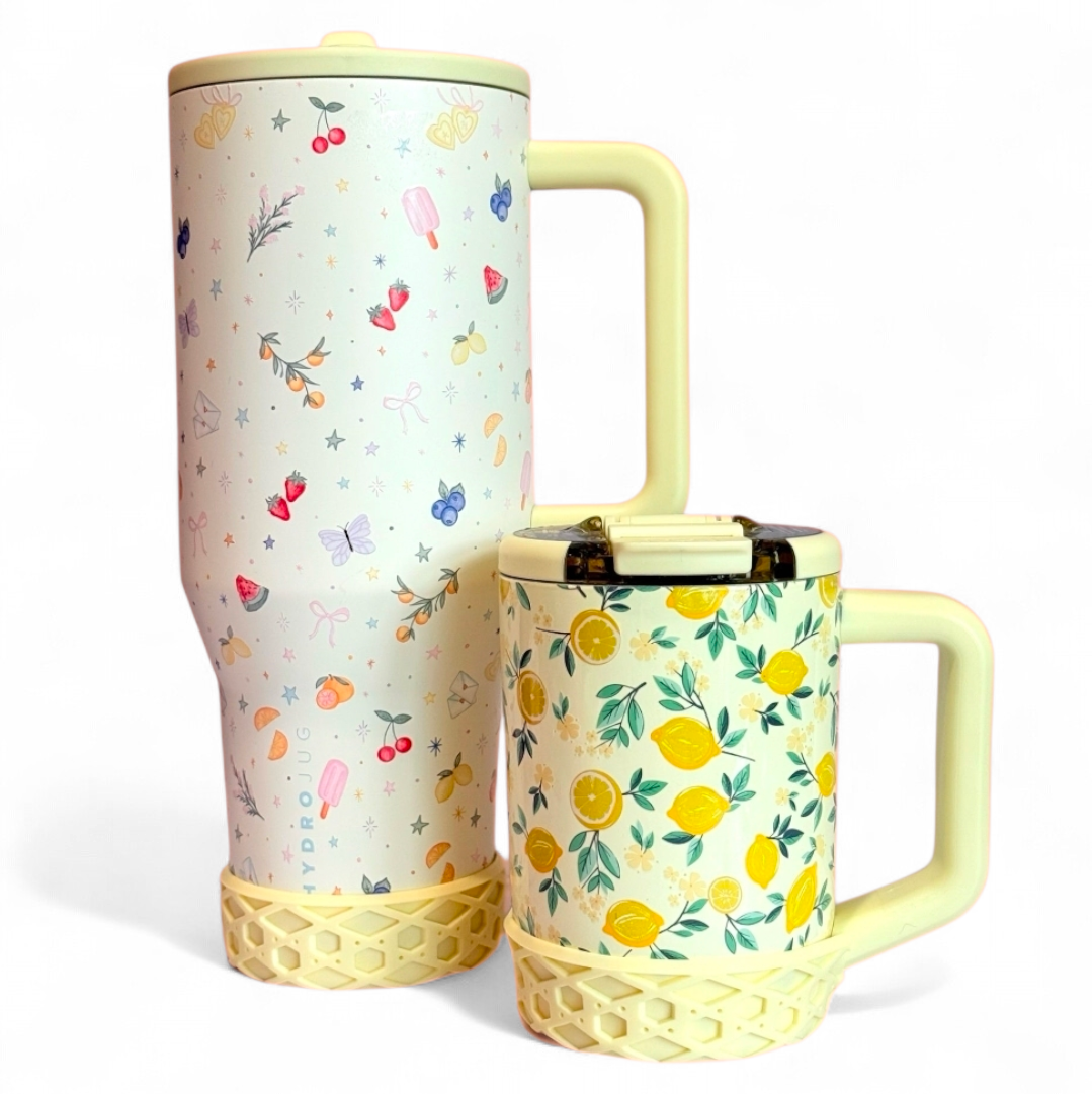 Butter Yellow Short Waffle Silicone Tumbler Boot