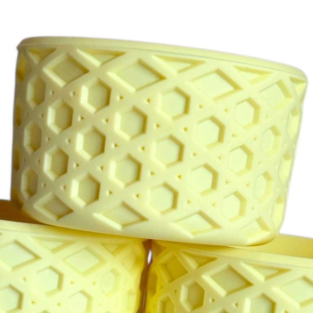 Butter Yellow Waffle Silicone Tumbler Boot
