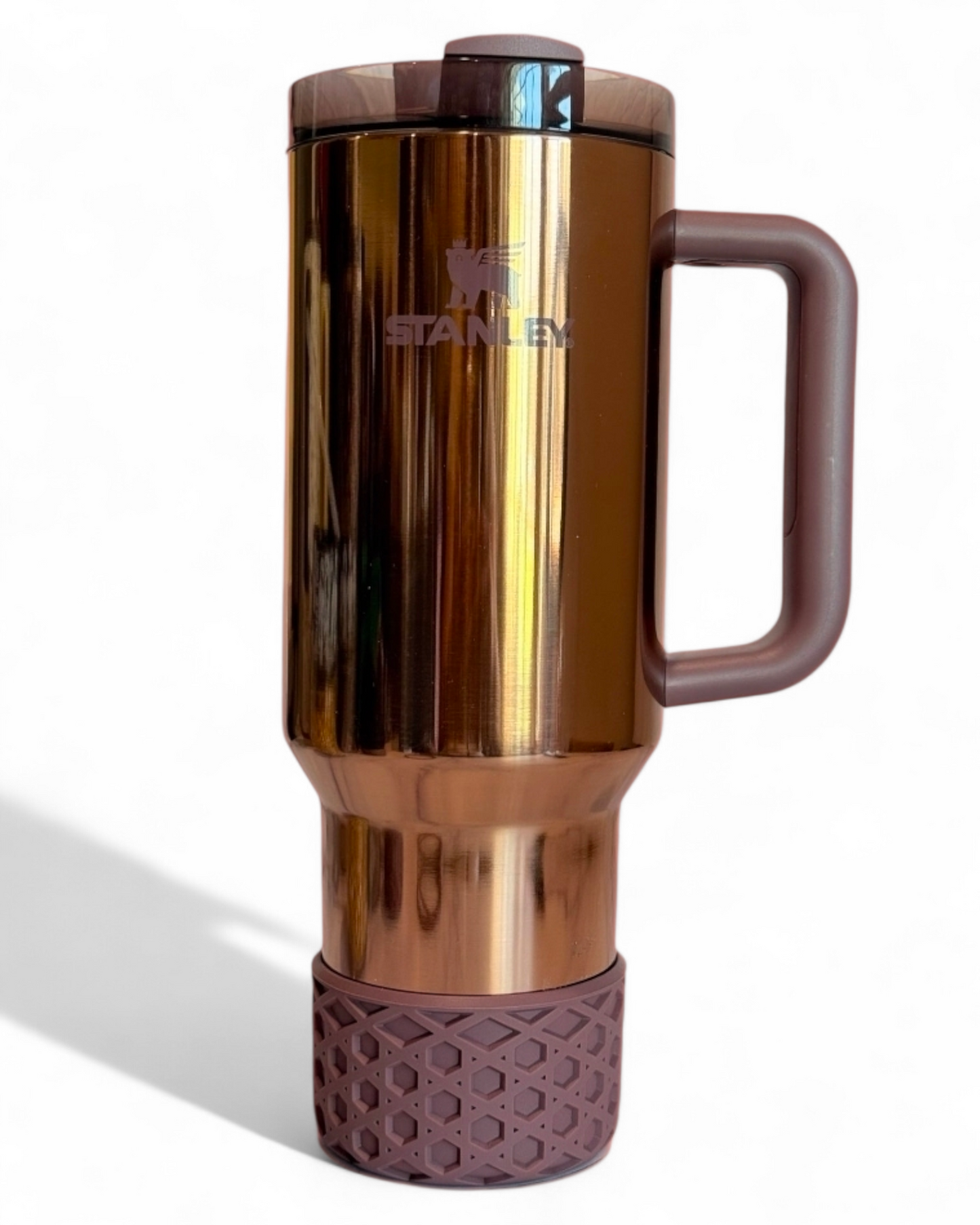 Conch Floral Mauve Waffle Silicone Tumbler Boot | Fits 20-40oz Tumblers 