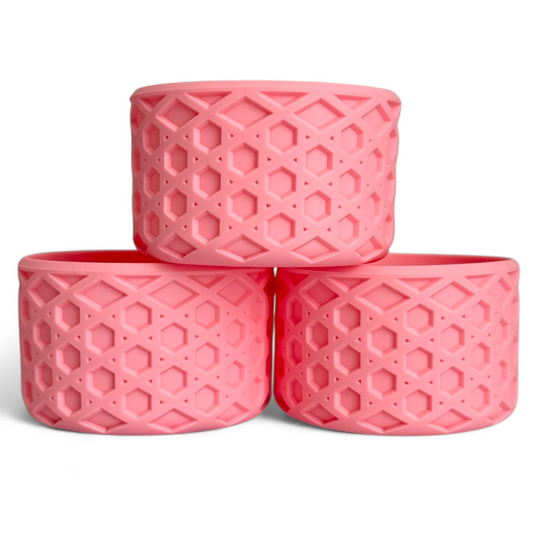 Messi Pink Waffle Silicone Tumbler Boot | Fits 20-40oz Tumblers 