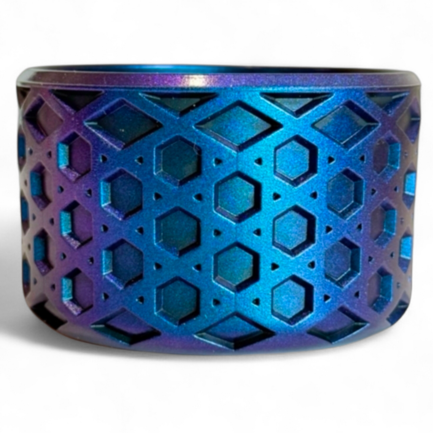 Metallic Blue Shimmer Waffle Silicone Tumbler Boot | Fits 20-40oz Tumblers 