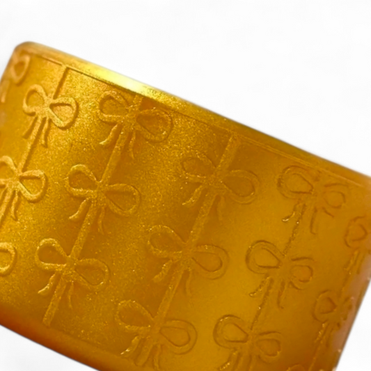 Metallic Gold Shimmer Silicone Tumbler Boot