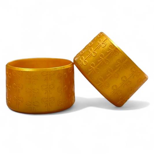 Metallic Gold Shimmer Silicone Tumbler Boot