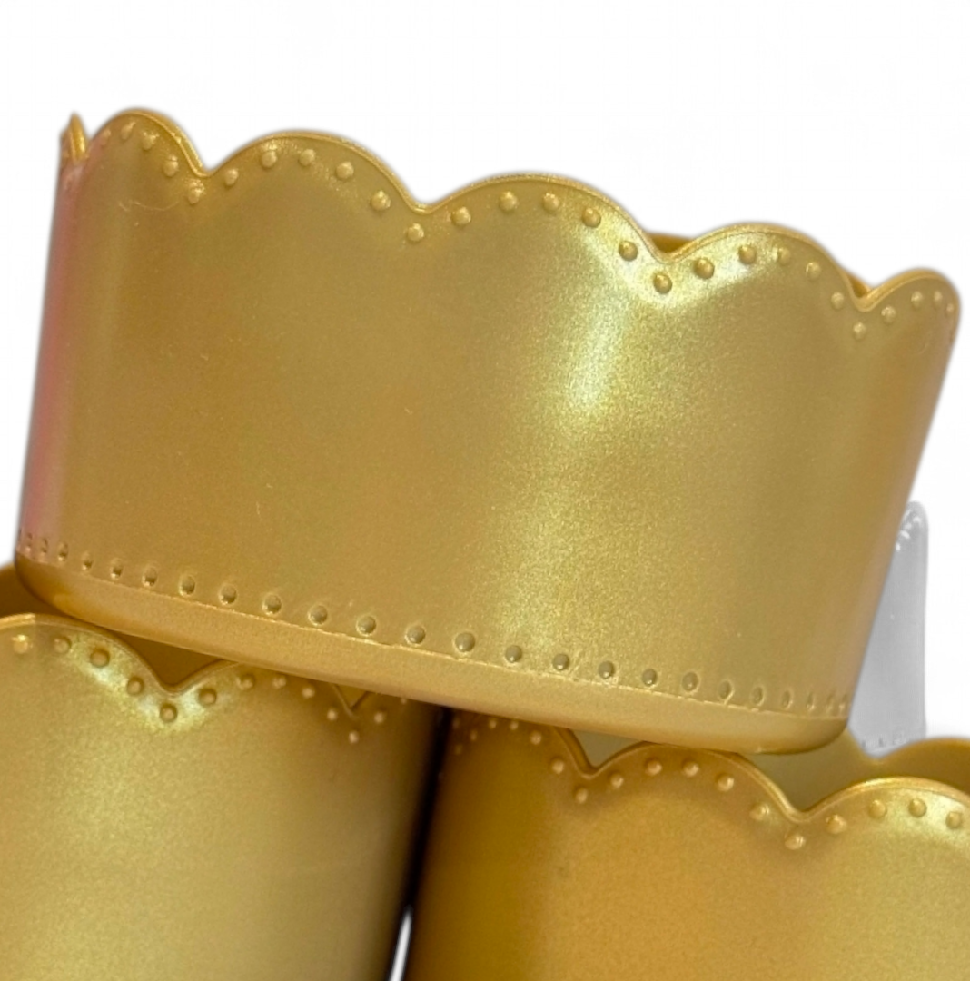 Metallic Honey Scallop Silicone Tumbler Boot | Fits 20-40oz Tumblers 