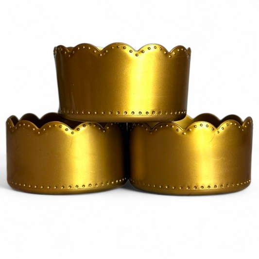 Metallic Gold Scallop Tumbler Boot -fits 20-40oz New!