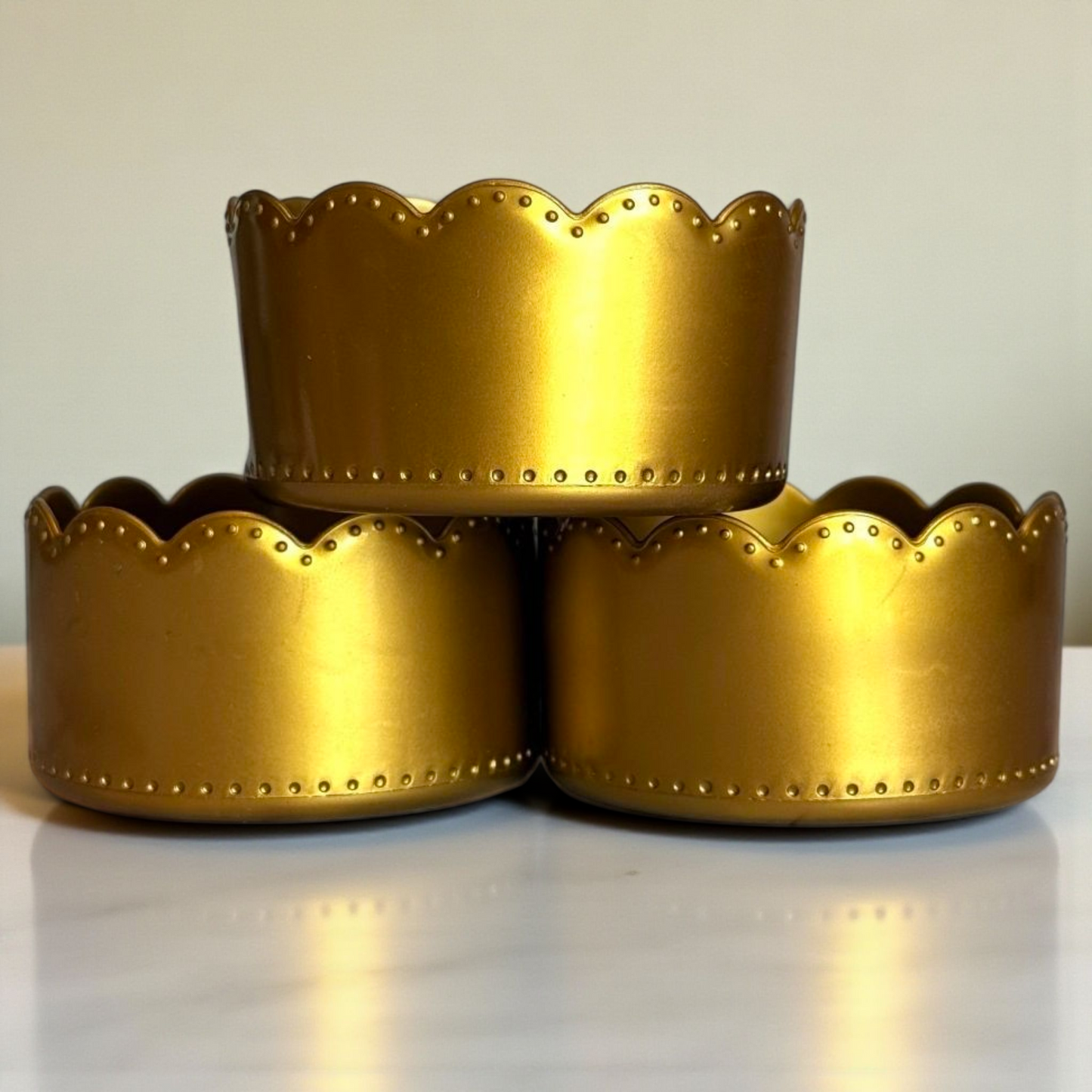 Metallic Gold Scallop Tumbler Boot -fits 20-40oz New!