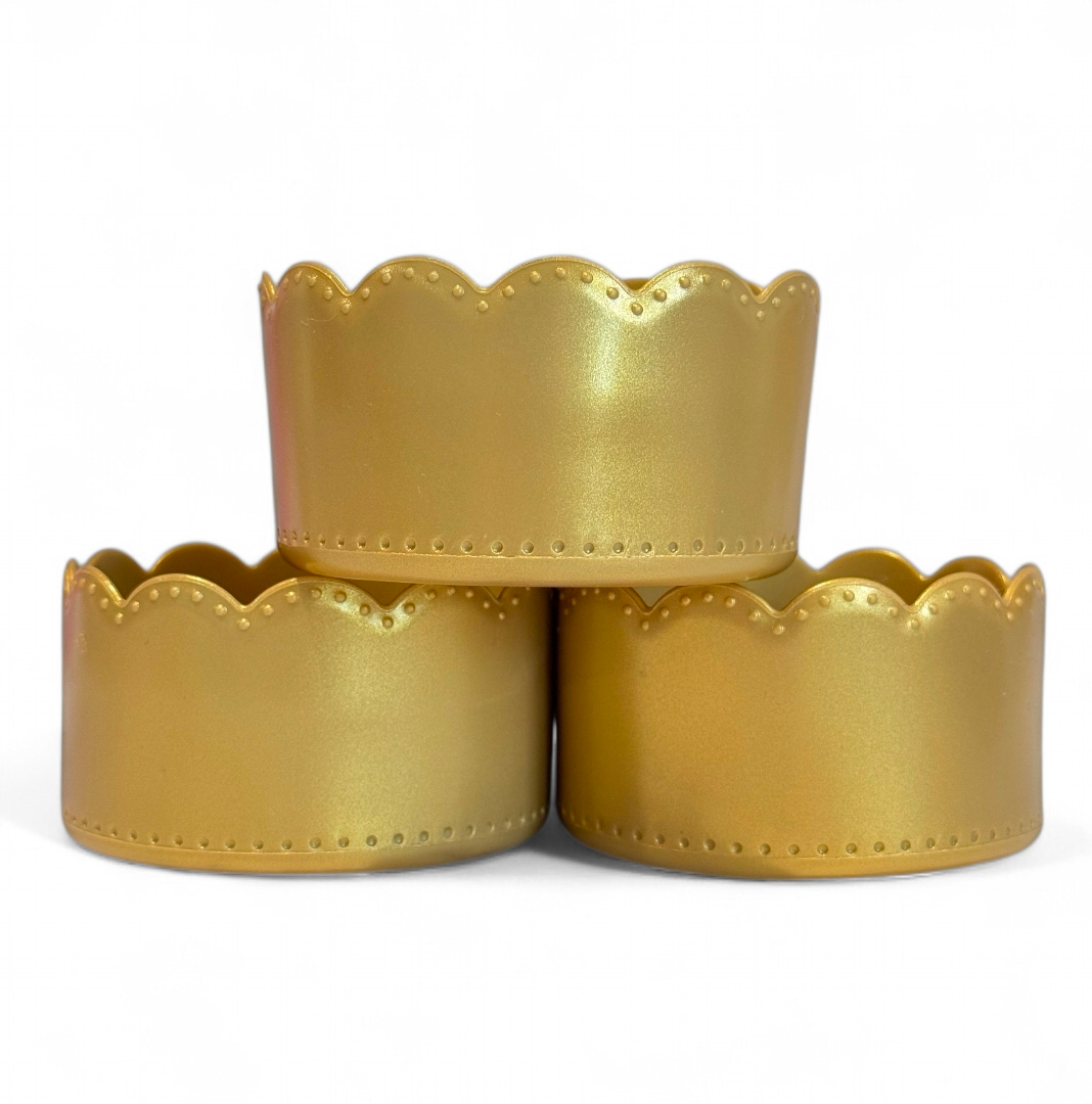Metallic Honey Scallop Silicone Tumbler Boot | Fits 20-40oz Tumblers 