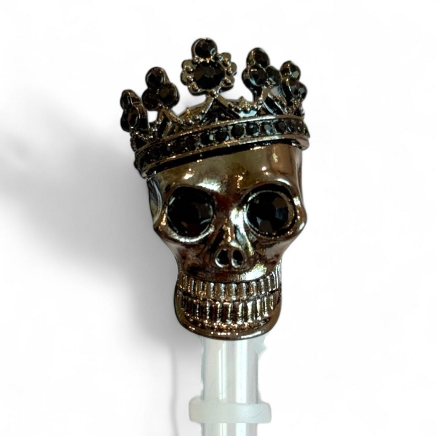 Royal Skull Deluxe Straw Topper