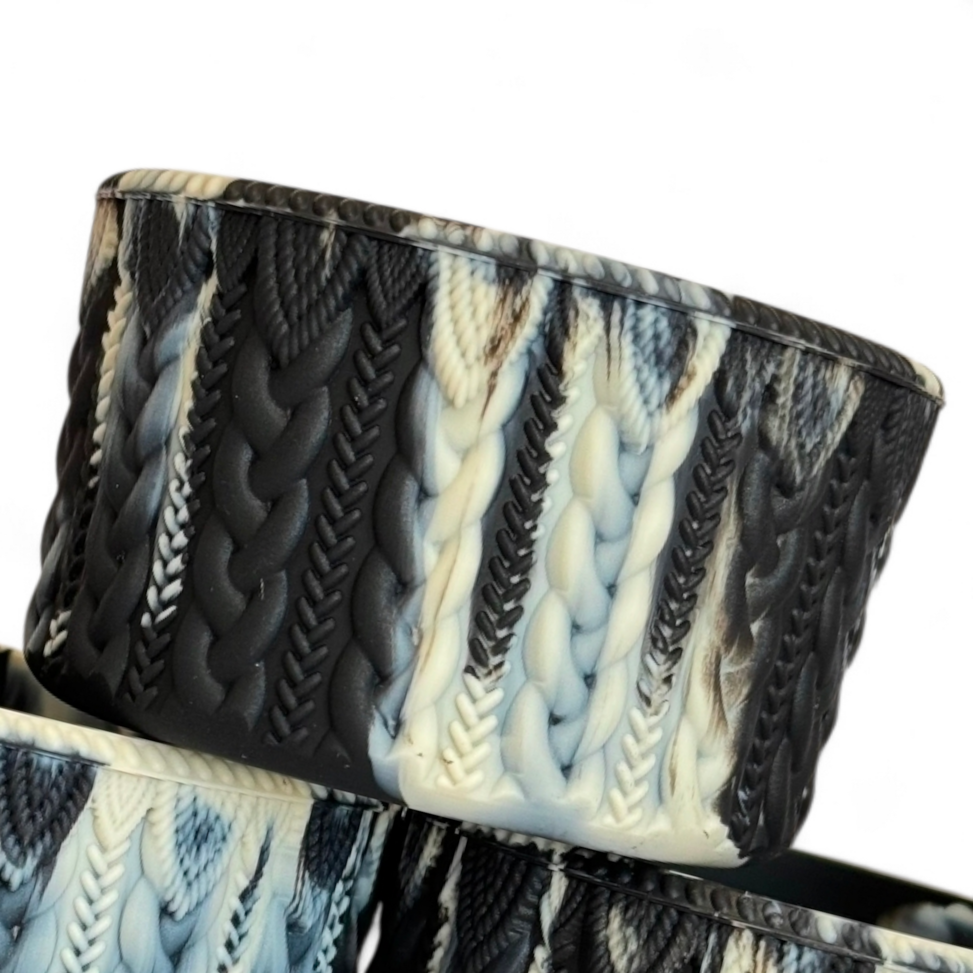 Oreo Macrame Silicone Tumbler Boot | Fits 20-40oz Tumblers 