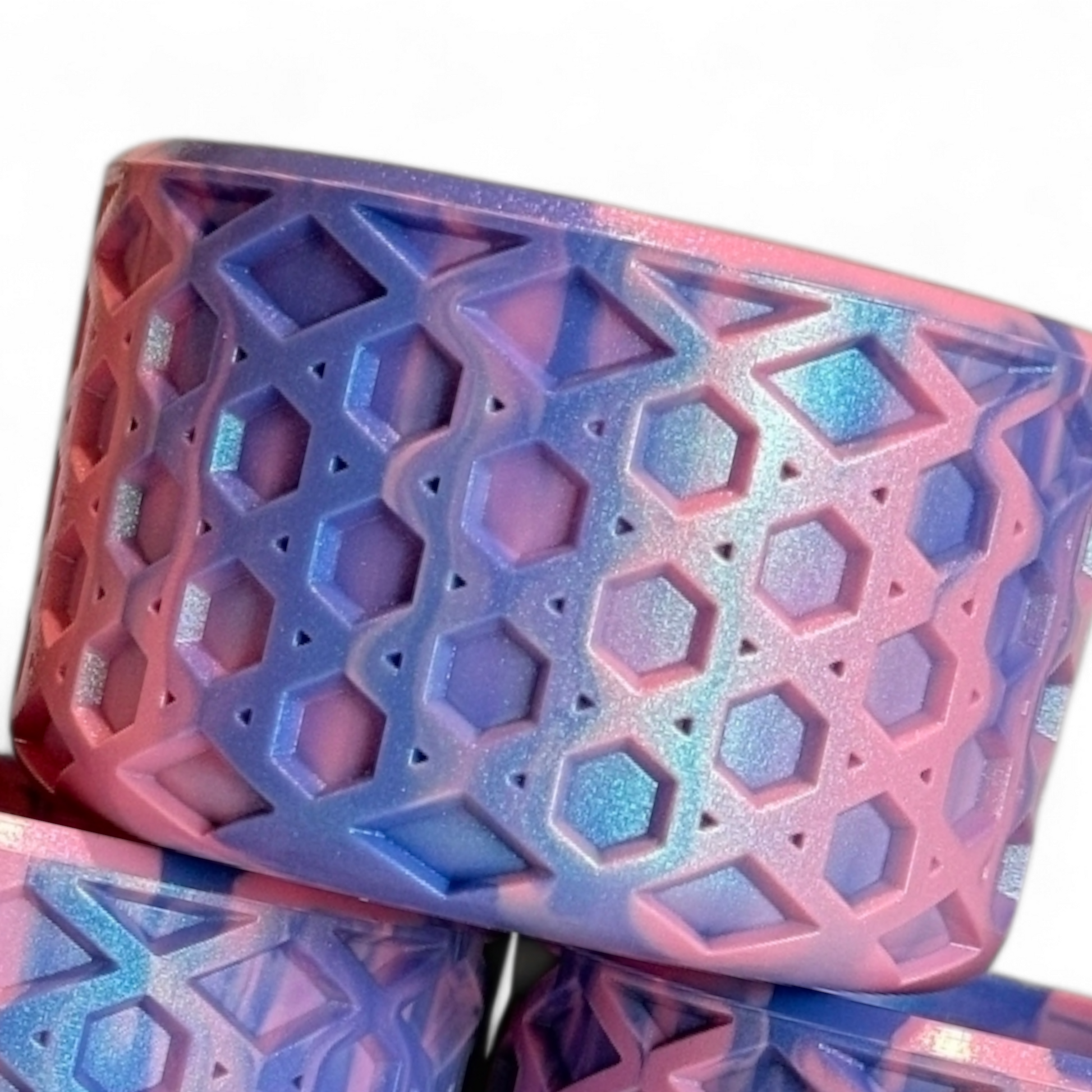 Blushberry Shimmer Waffle Silicone Tumbler Boot | Fits 20-40oz Tumblers 