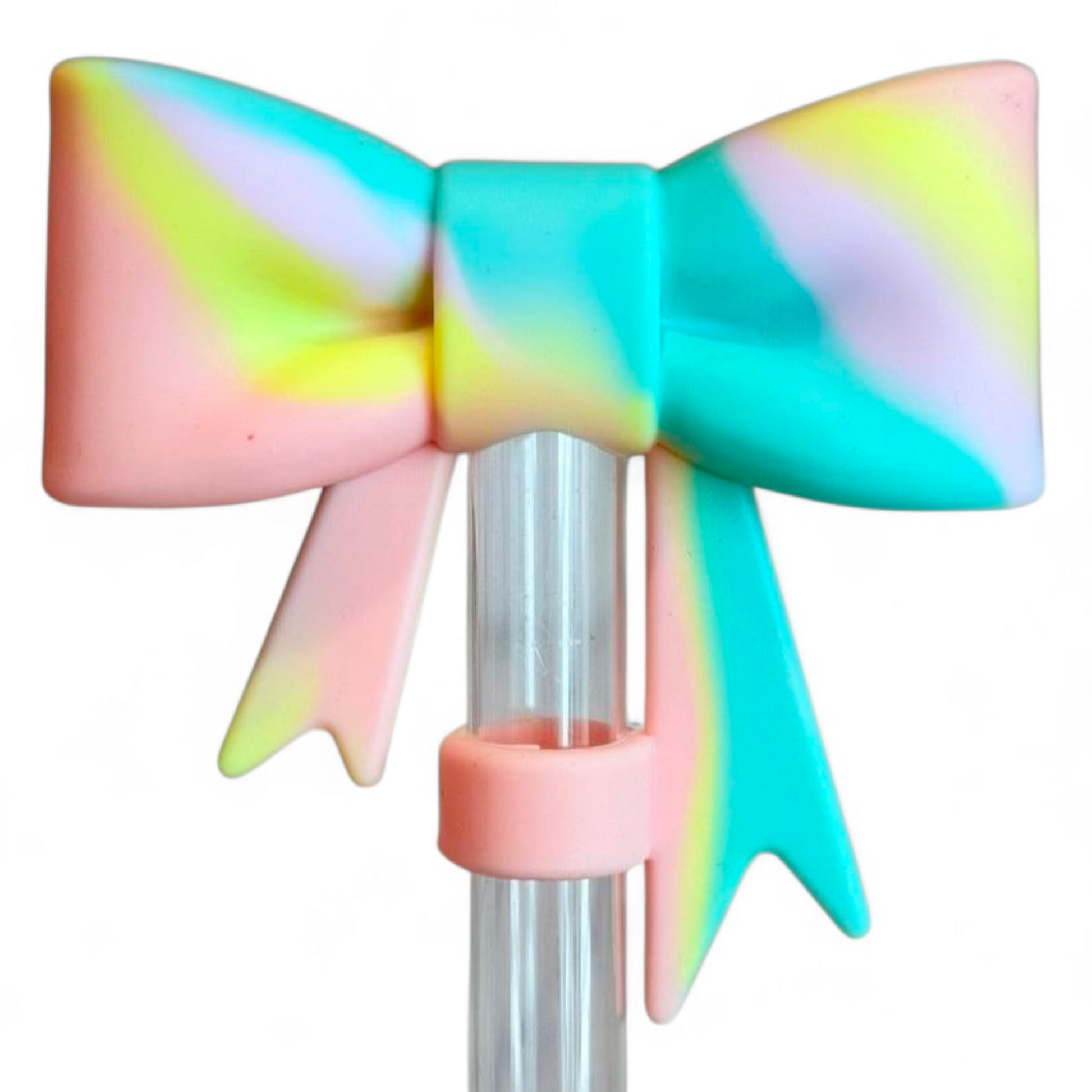 Lover 3D Bow Silicone 10mm Straw Topper | Straw Cover 