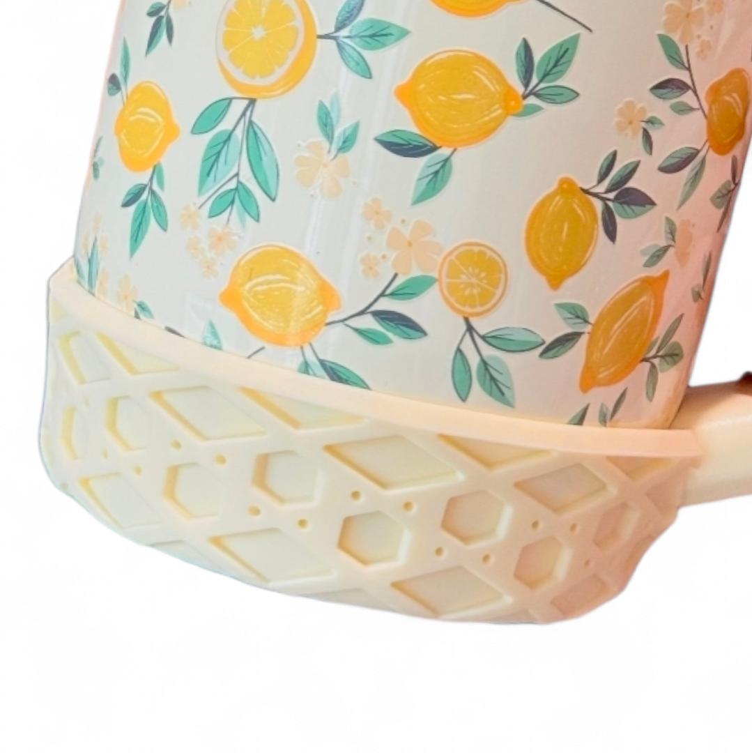 Butter Yellow Short Waffle Silicone Tumbler Boot