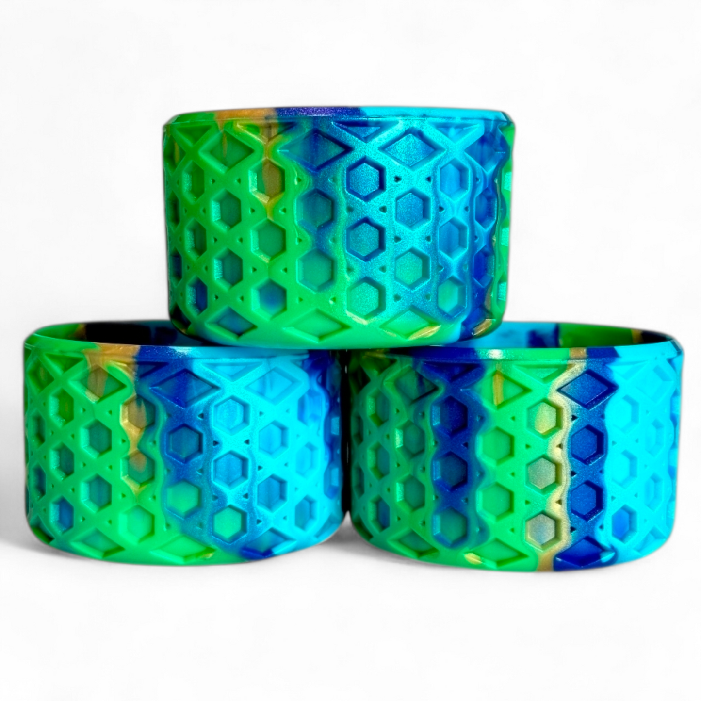 Peacock Remix Waffle Silicone Tumbler Boot | Fits 20-40oz Tumblers