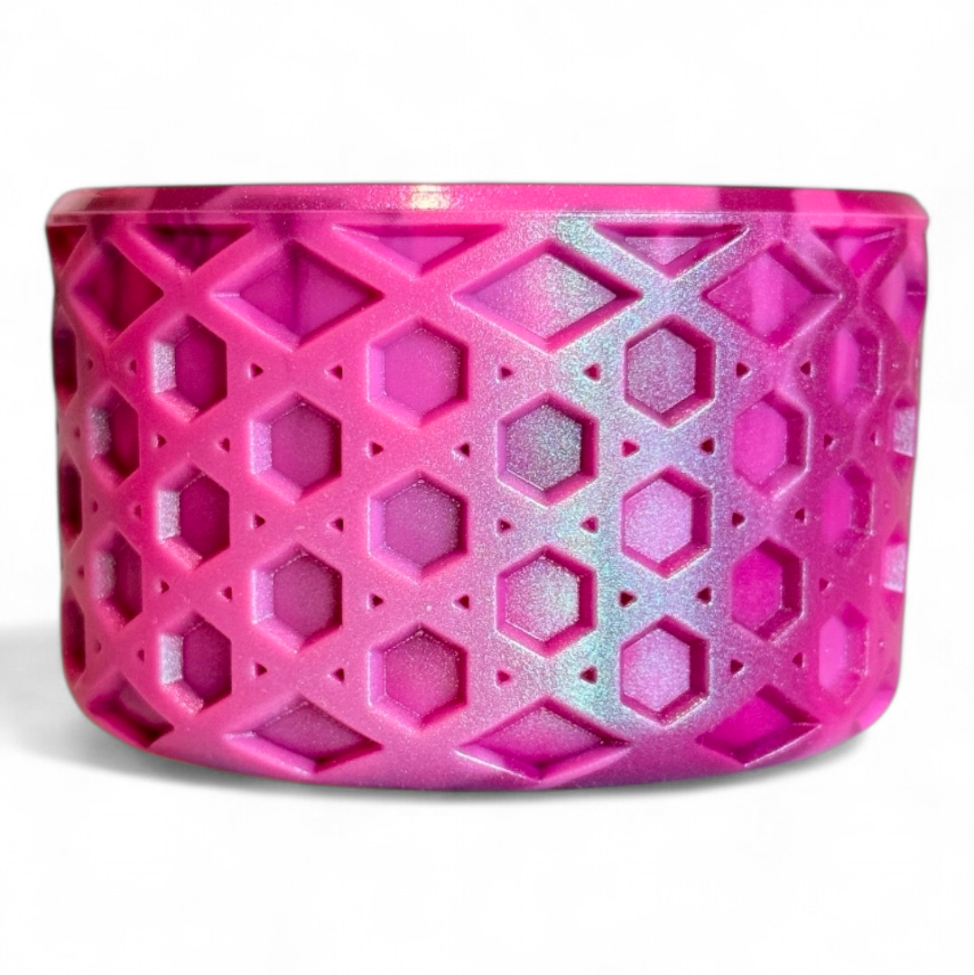 Pink Azalea Shimmer Remix Waffle Silicone Tumbler Boot | Fits 20-40oz Tumblers 
