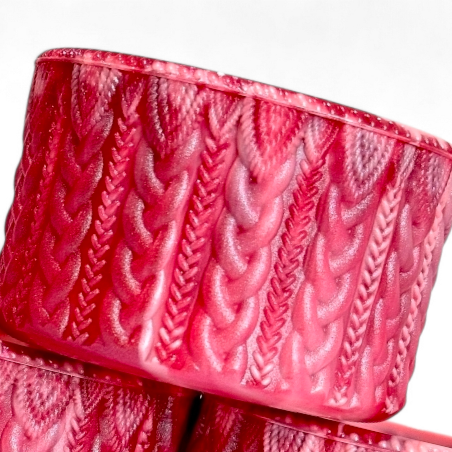 Winterberry Shimmer Remix Macrame Silicone Tumbler Boot | Fits 20-40oz Tumblers 