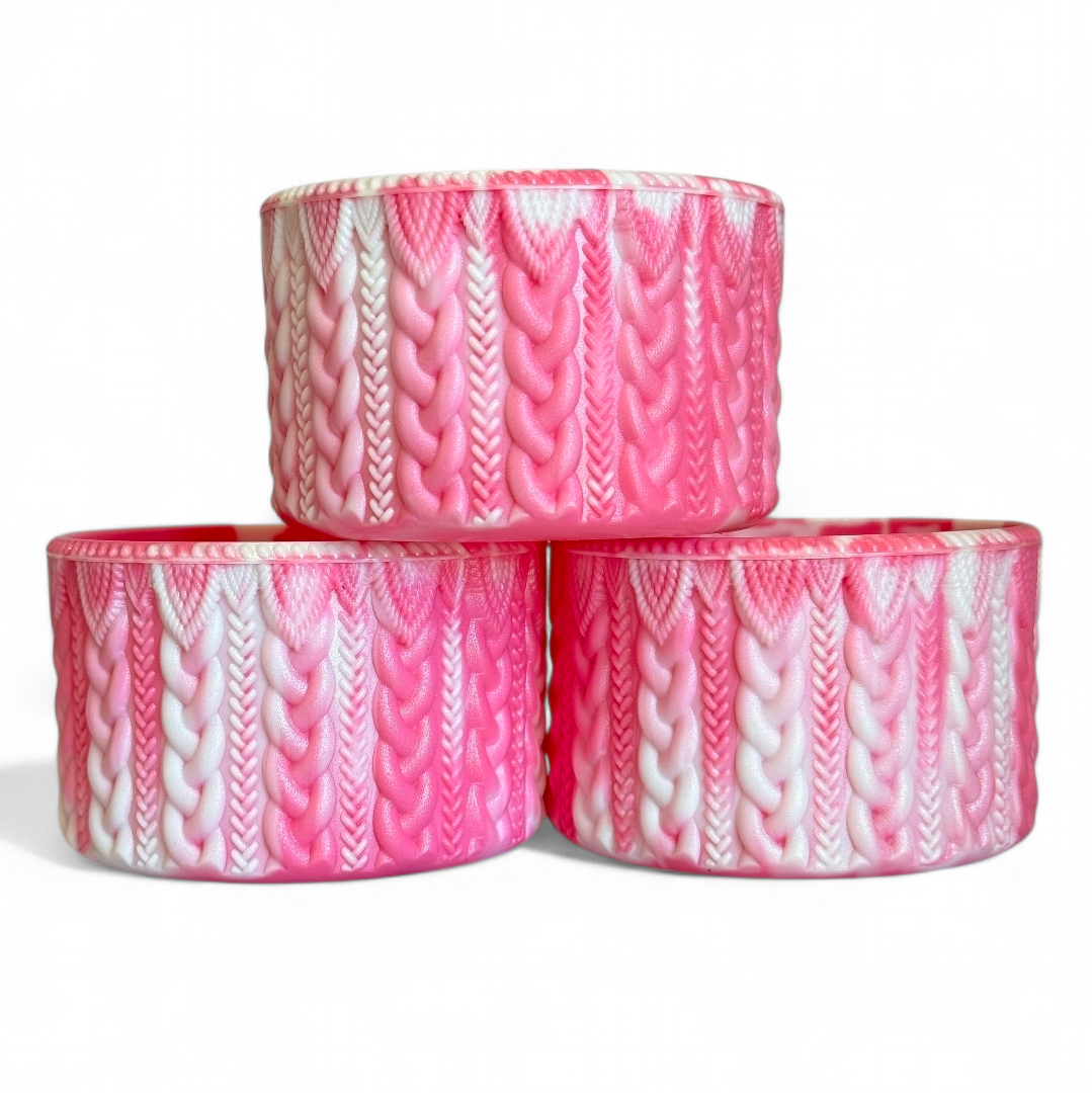 Candy Coated Macrame Silicone Tumbler Boot | Fits 20-40oz Tumblers 