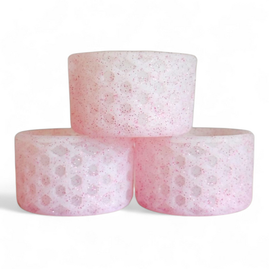 Pink Glitter WAFFLE Tumbler Boot -fits 20-40oz