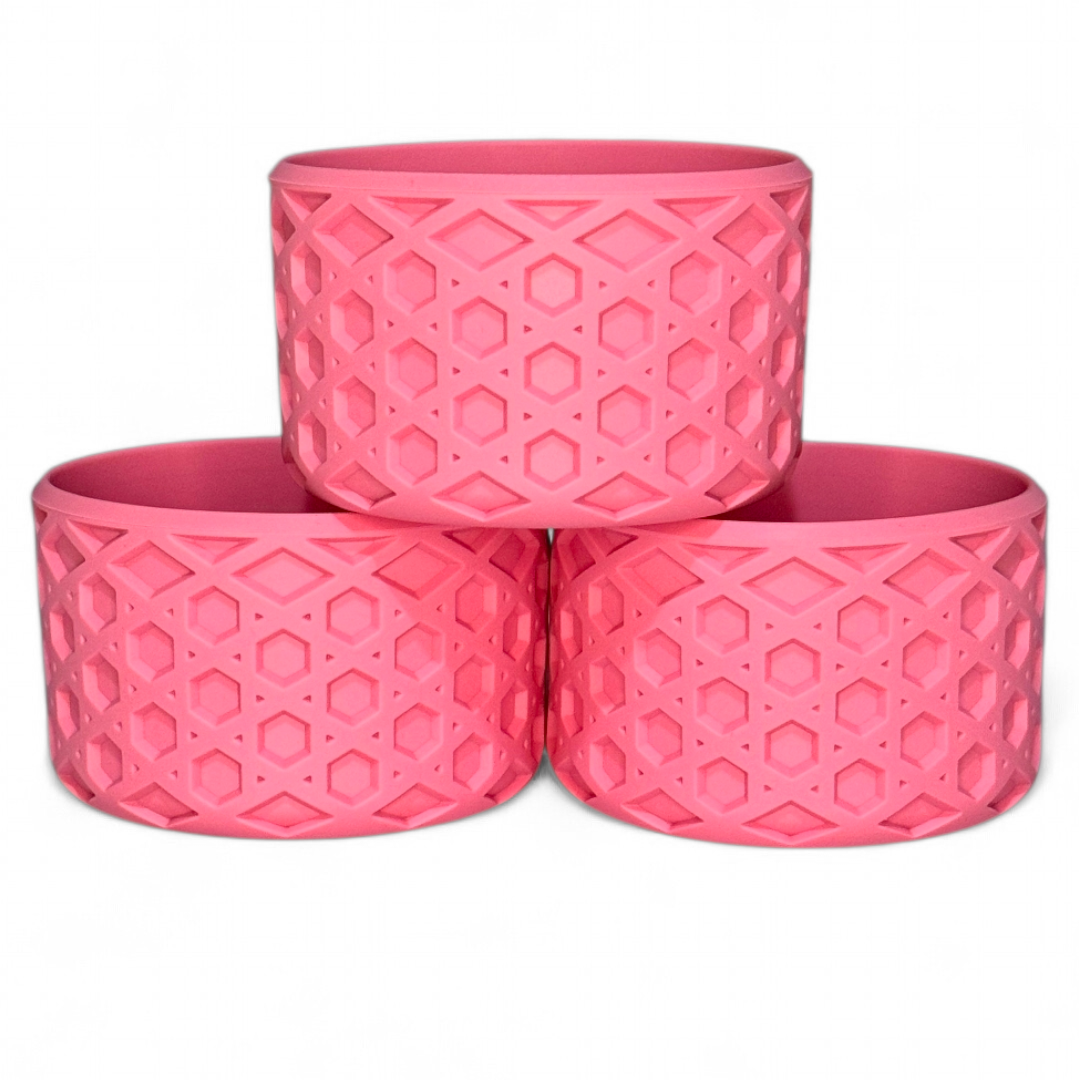 Pink Parade Handle Waffle Silicone Tumbler Boot | Fits 20-40oz Tumblers 