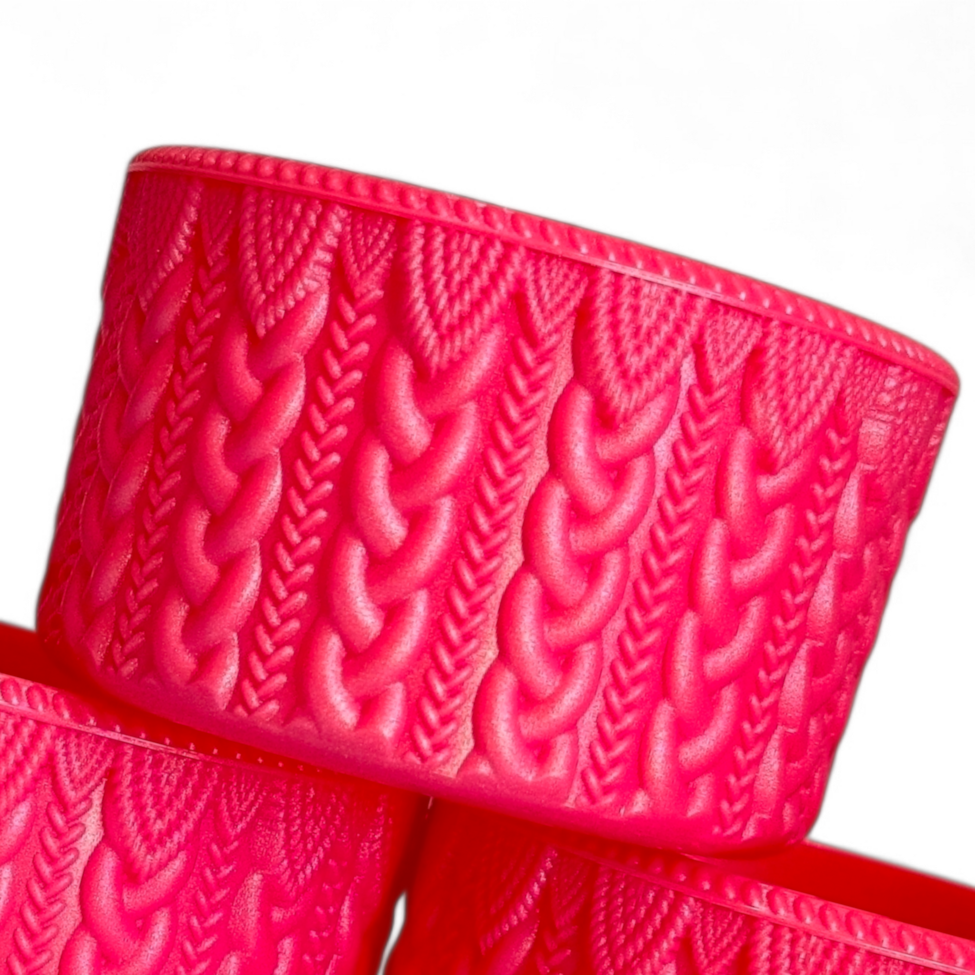 PINK Quartz Macrame Silicone Tumbler Boot | Fits 20-40oz Tumblers 