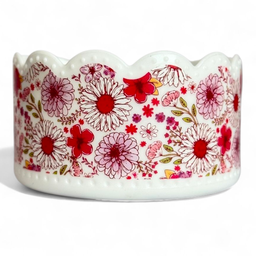 Floral Scallop Tumbler Boot -fits 20-40oz