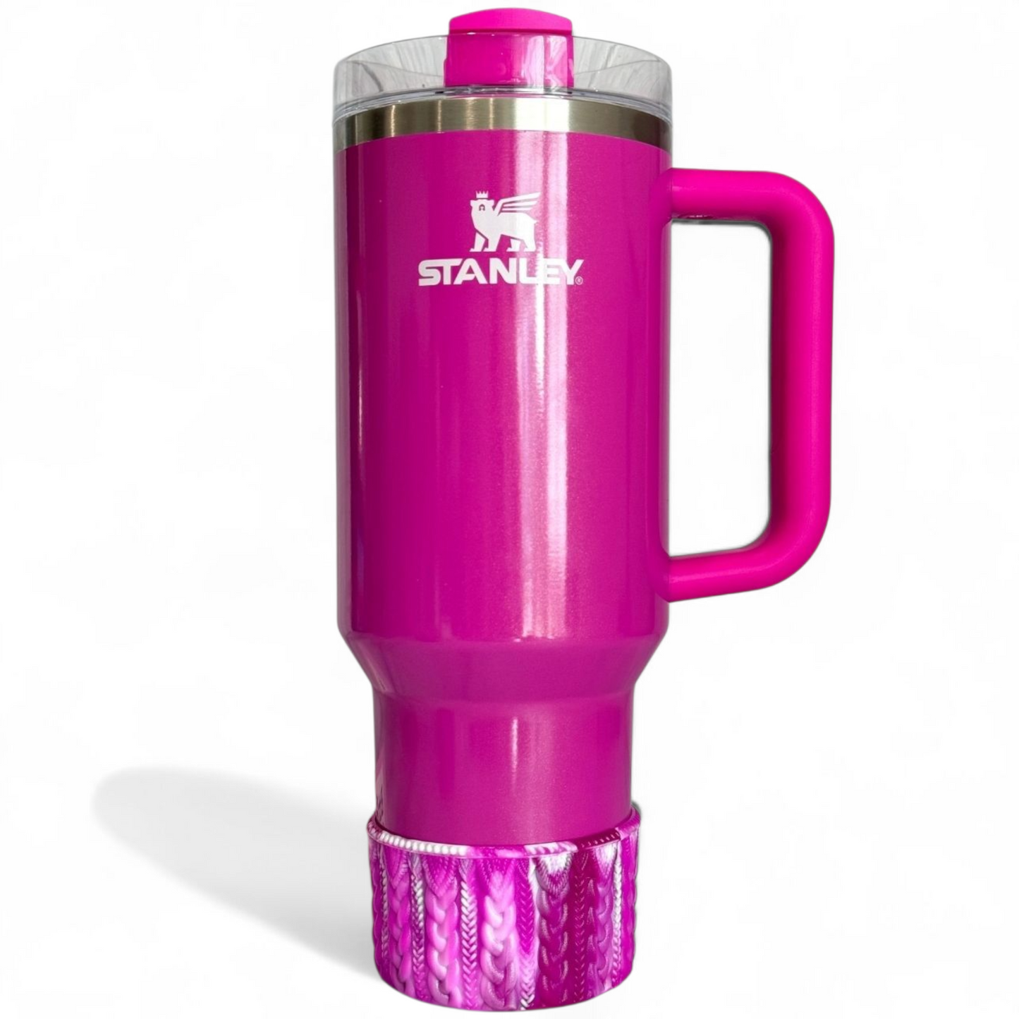Punch Shimmer Remix MACRAME Tumbler Boot -fits 20-40oz on 40oz Stanley Tumbler 