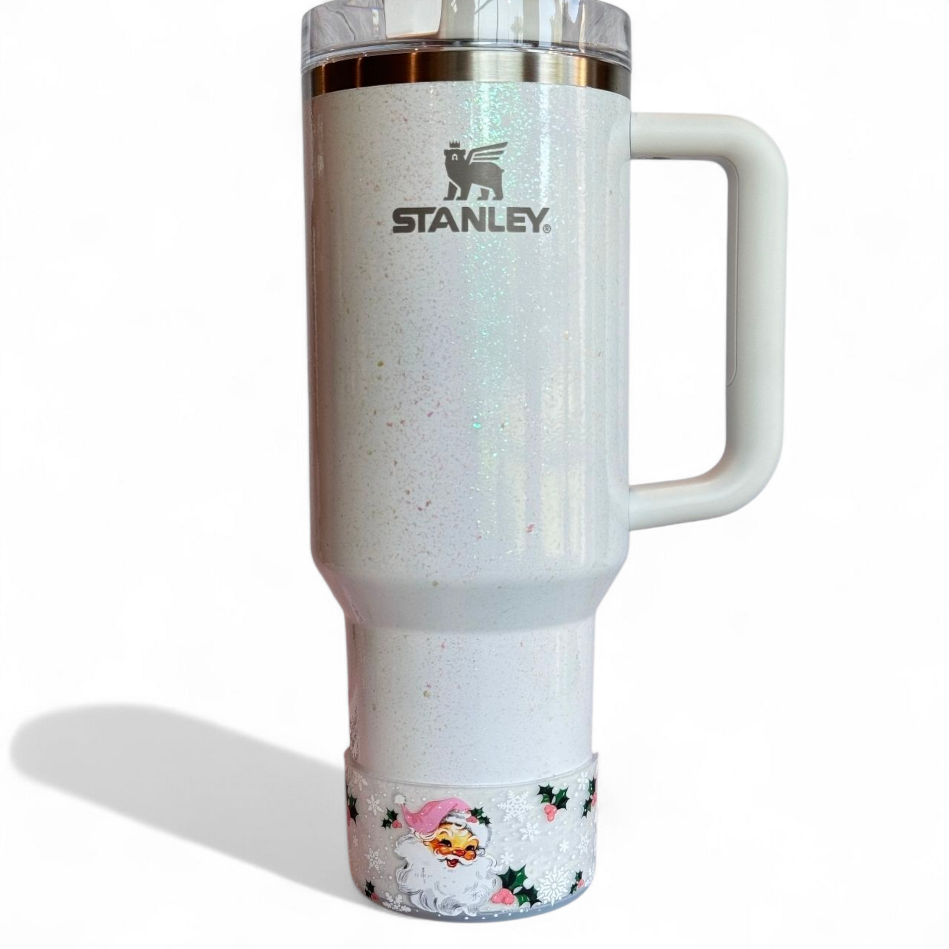 PINK VINTAGE Santa Silicone Tumbler Boot