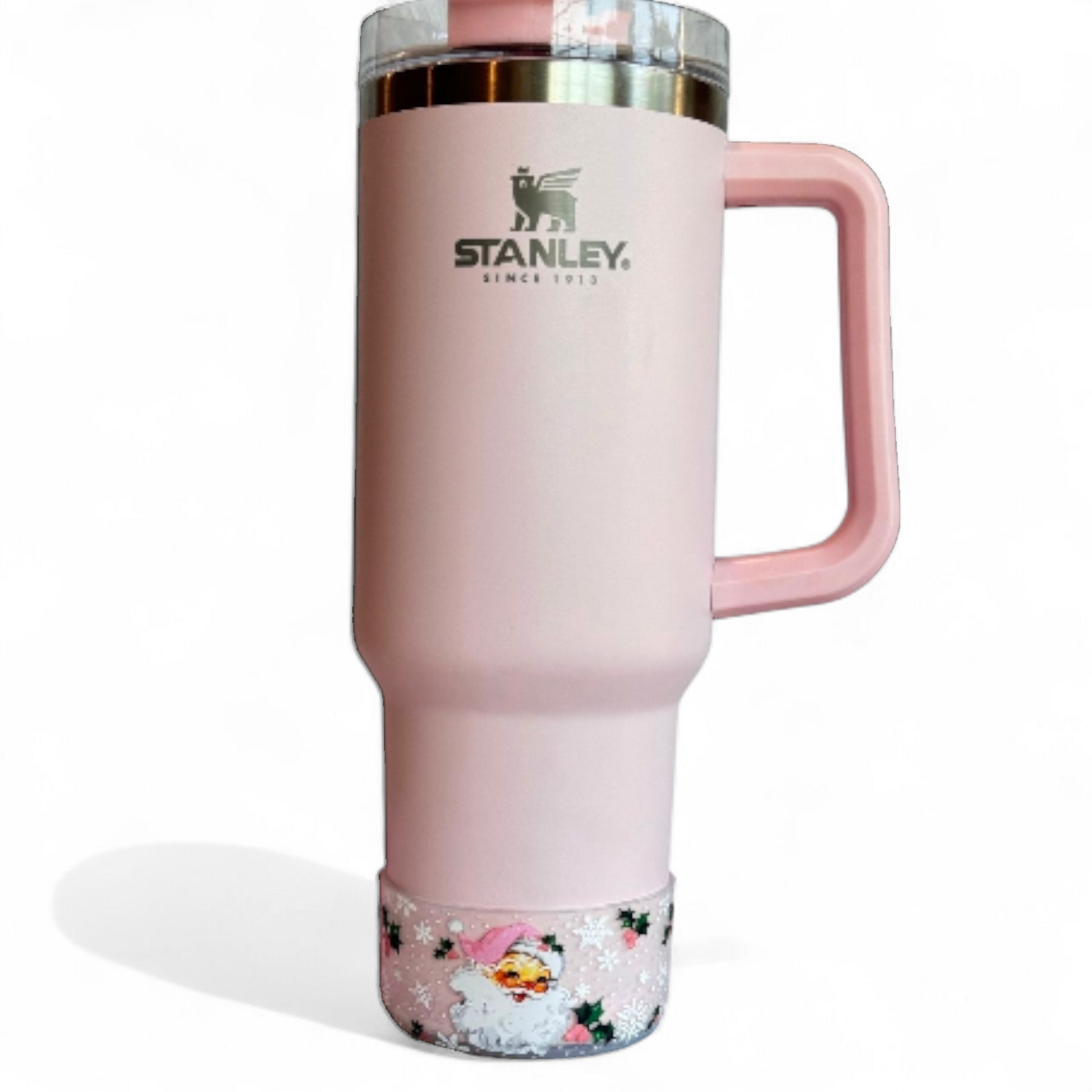 PINK VINTAGE Santa Silicone Tumbler Boot
